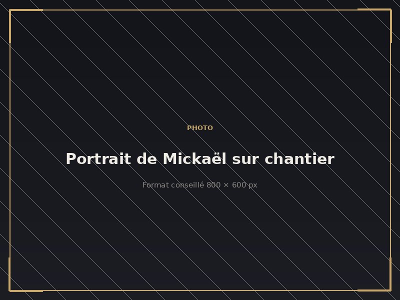 Mickaël Spileers, gérant de MICKA Rénovation Bâtiment