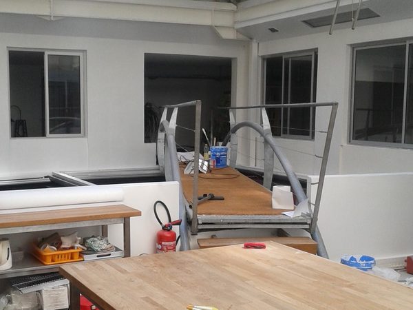 Plateau de bureaux sous verrière remis en état