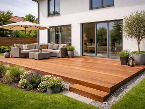 Terrasse composite et bardage de pignon à Flines-lez-Raches (59148)